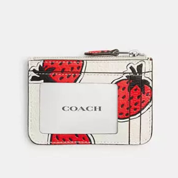 🍓 Coach Strawberry Mini Skinny ID Case - Picture 3 of 8